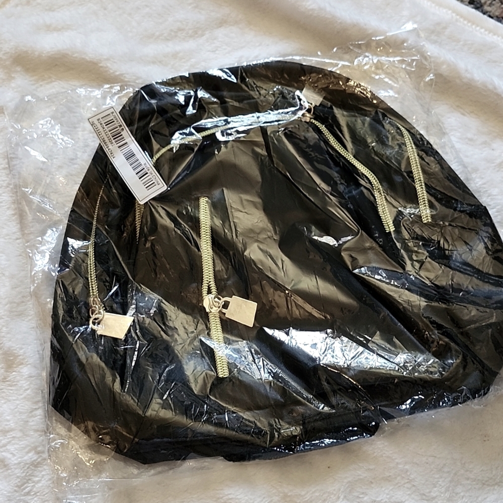 Mini black backpack